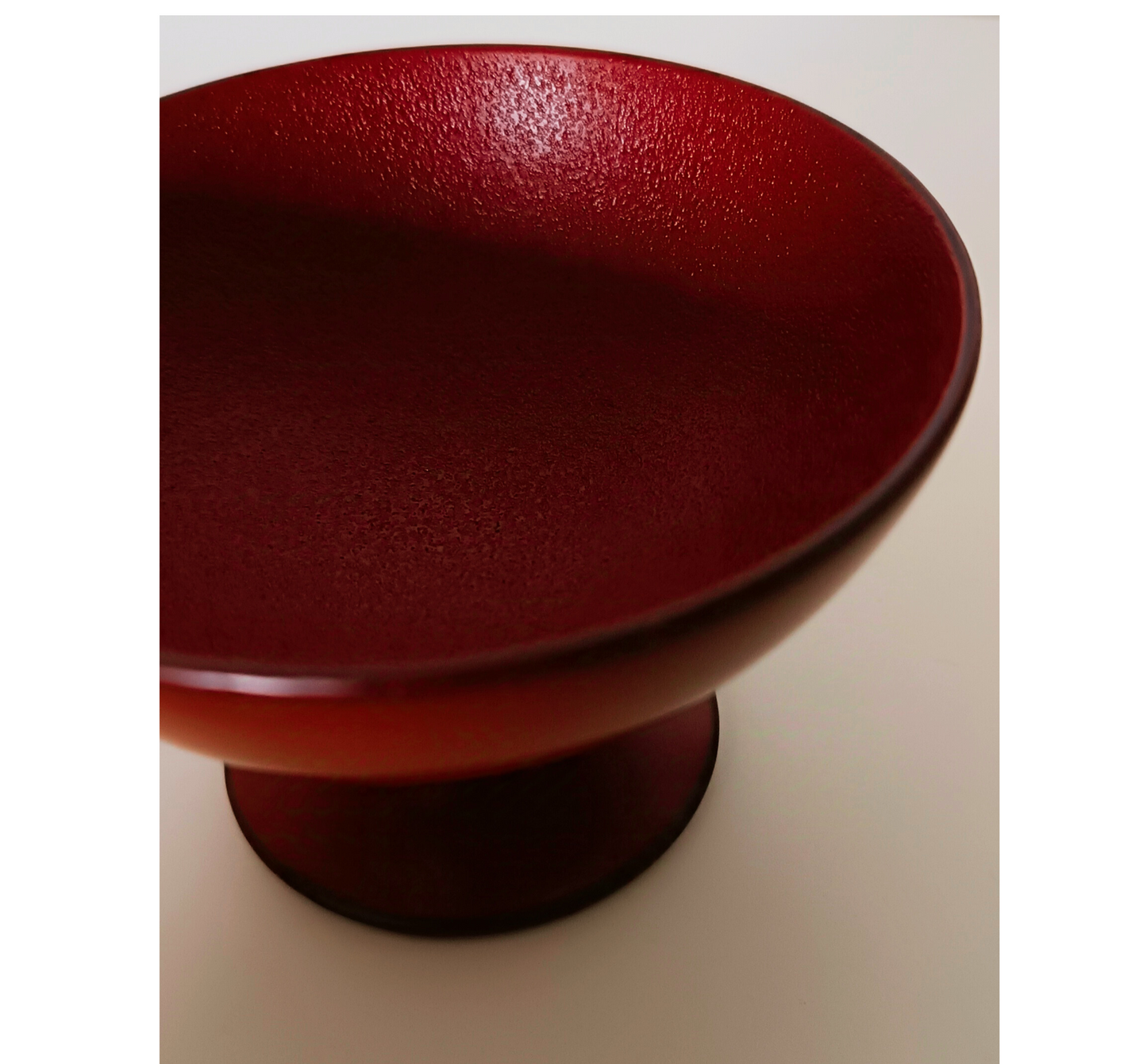 Ciotolina di legno con URUSHI rosso